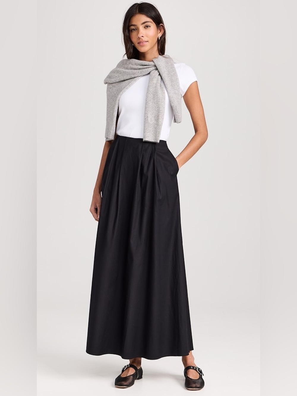 Reformation Lucy Skirt in Black